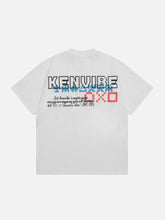 T-shirt imprimé horloge alphabet